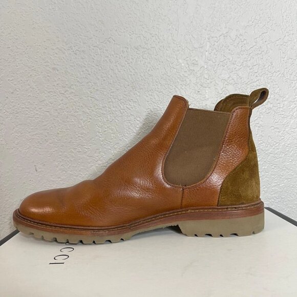Allen Edmonds Discovery Cognac Brown Leather Chelsea Boot Pull On Men's 9 B - Picture 5 of 11